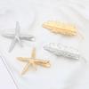 Hair Accessories Adult Side Clip Alloy Duck Bill Clip Starfish Feather Ins Side Clip Star Explosion