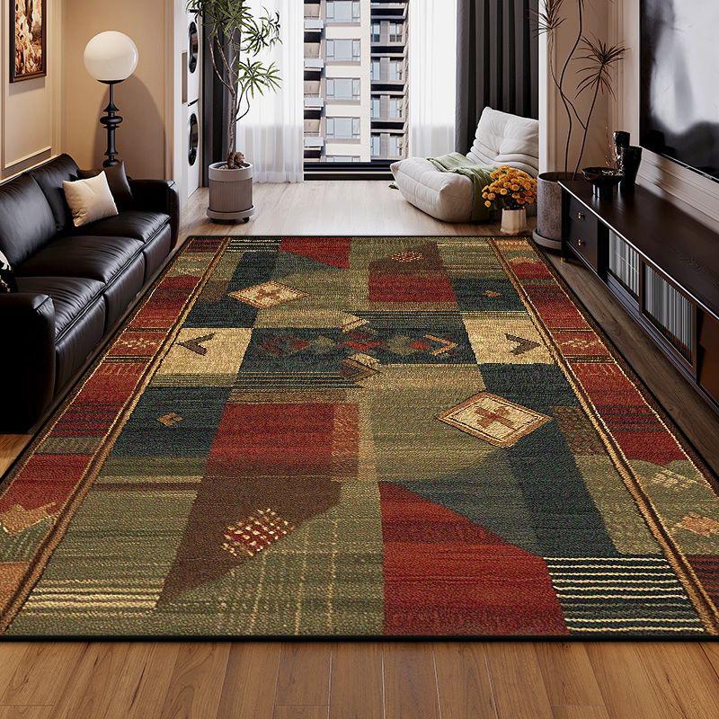 

Легко чистящийся ретро ковер для украшения гостиной, лаунж, гардеробной, нескользящий коврик для пола, домашний ковер для спальни, коврик для входной двери, ковер для зоны дивана 60*90cm