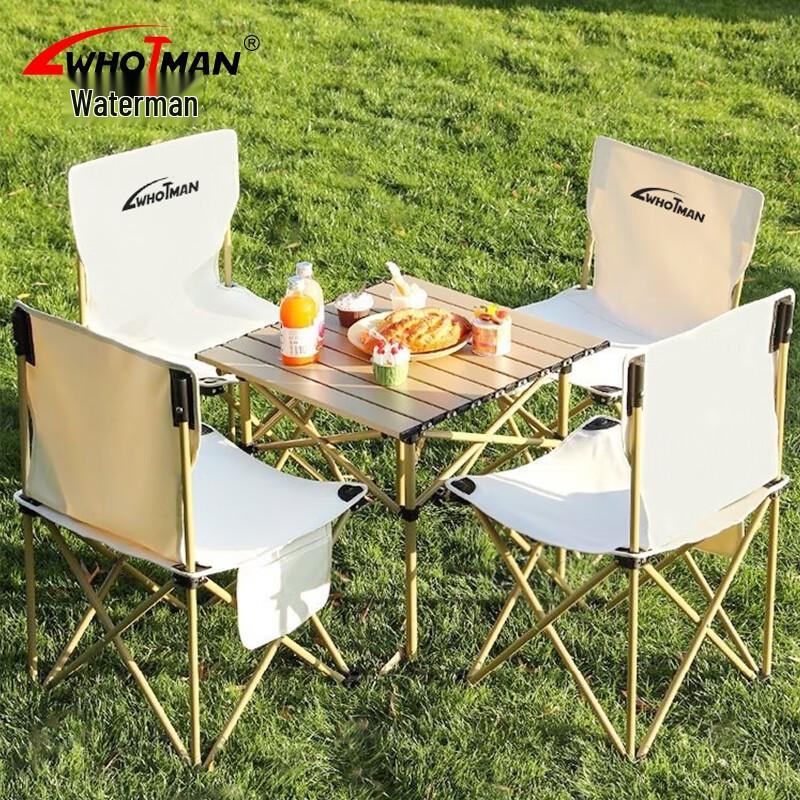 Waterman Outdoor Picnic Camping Table and Chair Set
