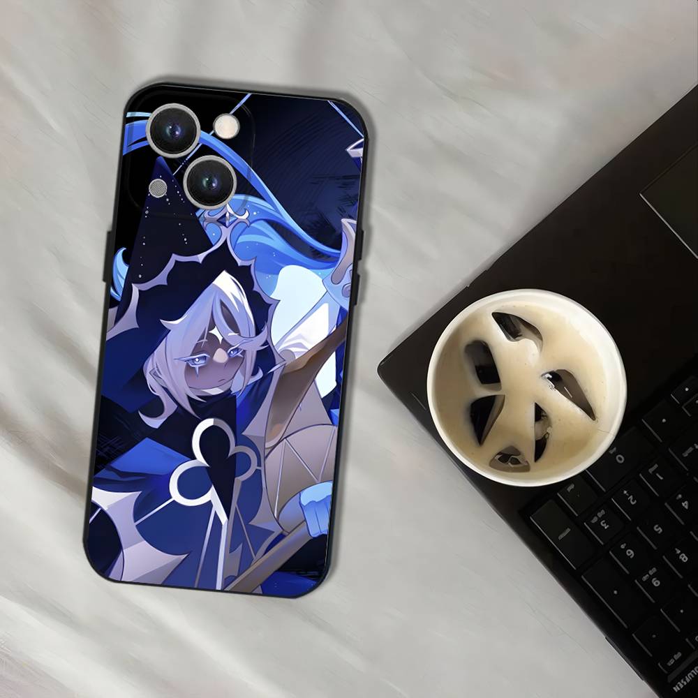 Game C-Cookie Run Kingdom For iPhone 17,16,15,14,13,12,11,Pro,XS,Max,XR,Plus,E,SE4,Mini Black Soft Cover Phone Case