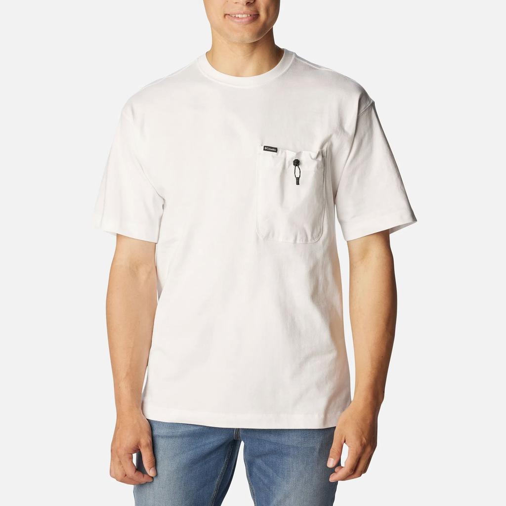Columbia Landroamer™ Solid Outdoor Loose Fit Crew Neck Short Sleeve T-Shirt Unisex Tops White C52AM5099-100