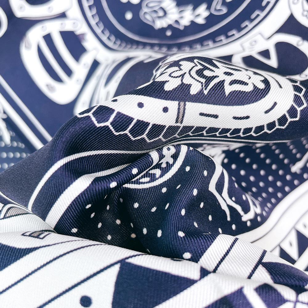 Autumn 90 Twill Silk 14 Momme Mulberry Silk Square Scarf Shawl - Live Simple Collection