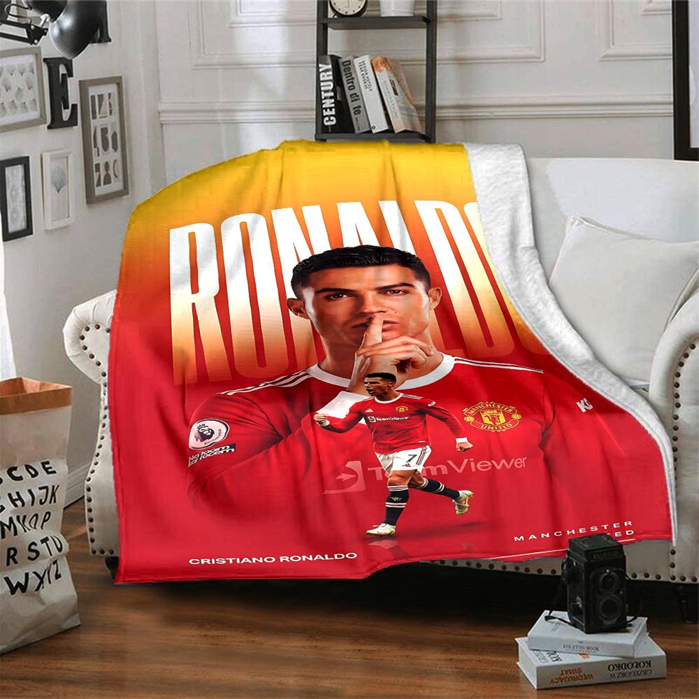 Portugal Football Spirit printed flannel breathable and warm blanket, a stylish home gift, suitable for home, office and bedspread use. 0713a15