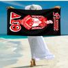Personalized customized proof beach towel with Delta Sigma Theta pattern - soft, absorbent, quick-drying, perfect swimming, camping&bathing