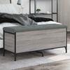 Vidaxl Bench With Storage, Grey Sonoma Oak, 102X42X45 Cm
