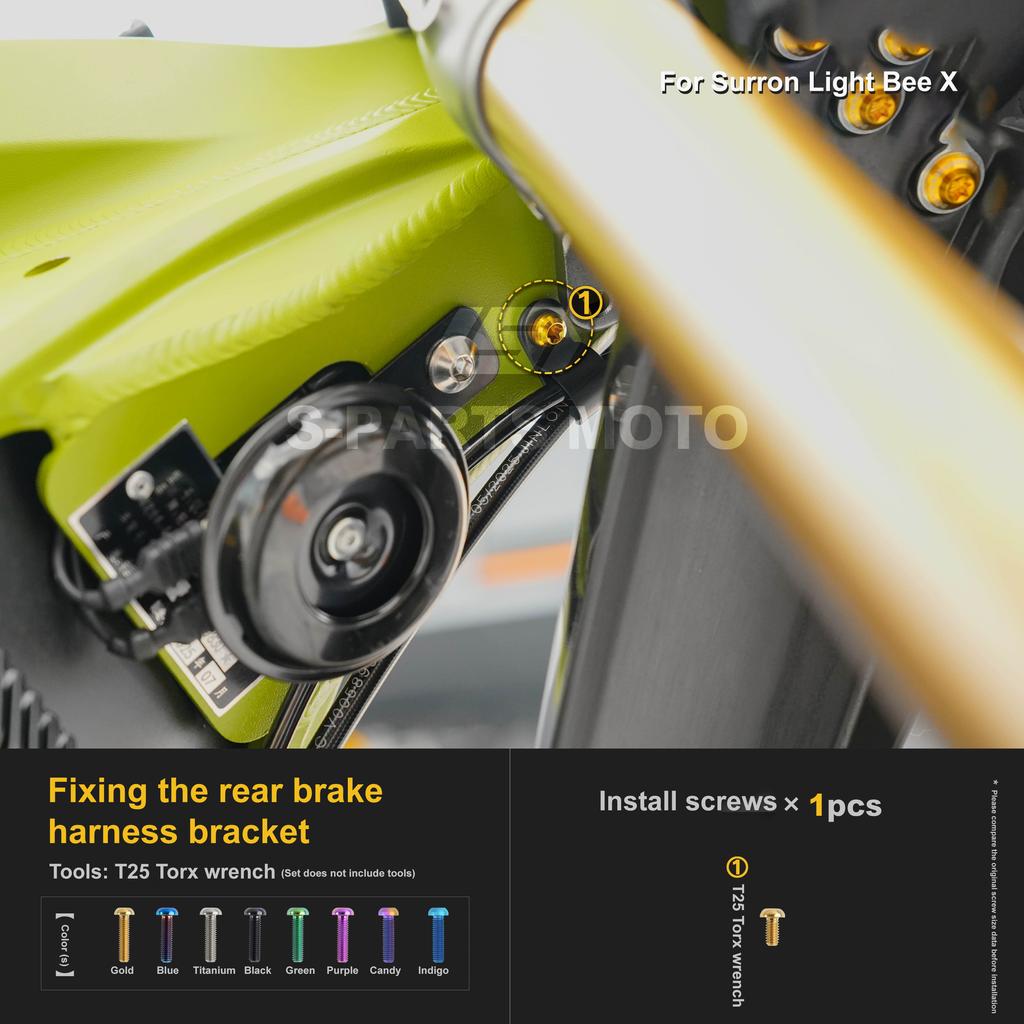 Motorcycle Refit For Surron Light Bee X 2025 model titanium alloy Screw Complete vehicle