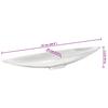 Fruit Basket Silver 53 X 9 X 10 Cm Aluminum