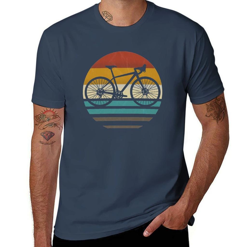 Gravel Gravelbike Bicyle Bikepacking retro vintage T-Shirt Thanksgiving Casual Tee
