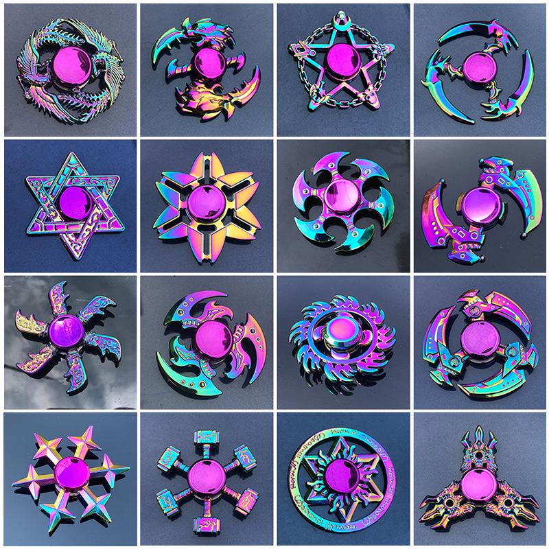 Hundred Styles Alloy Finger Spinner: Cool Decompression Toy for Kids and Students