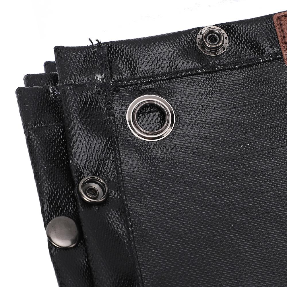 Black Under Grill Mat Protective Pad Fireproof Grill Pad Versatile Fire Pit Mat  Camping Stove