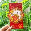 Paper Money Pocket Rotating Red Envelope Cartoon God of Wealth Envelopes Lucky Gifts  Kids Gifting