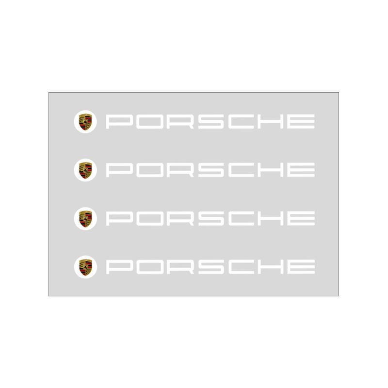 4Pcs Car Door Handle Stickers Tire Rear View Mirror Decals Auto Styling For Porsche 911 918 928 944 968 Boxster Cayenne Macan Panamera