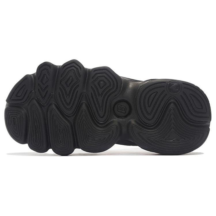Li Ning Quiet Abrasion Resistant Slide Slippers Men's Black AZSS013-3