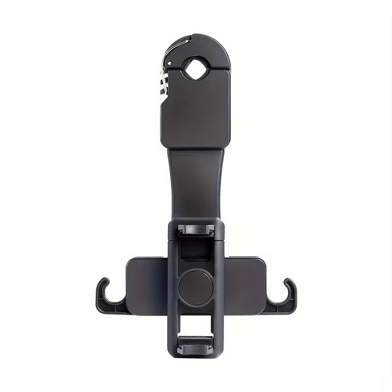

Car Headrest Phone Mount – Clip-On Design, 360° Rotatable & Retractable, Multifunctional Backseat Phone Holder чёрный