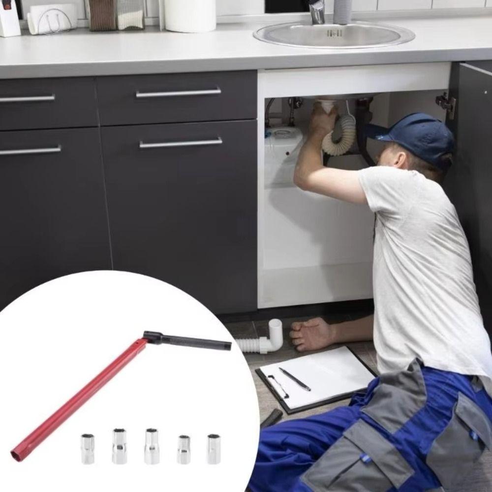 Adapter Set Shower Valve Wrench Bar Handle Tap Wrench Faucet Repair Tool Bathroom Installation