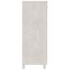 vidaXL Schuhschrank HAMAR Weiß 85x40x108 cm Massivholz Kiefer