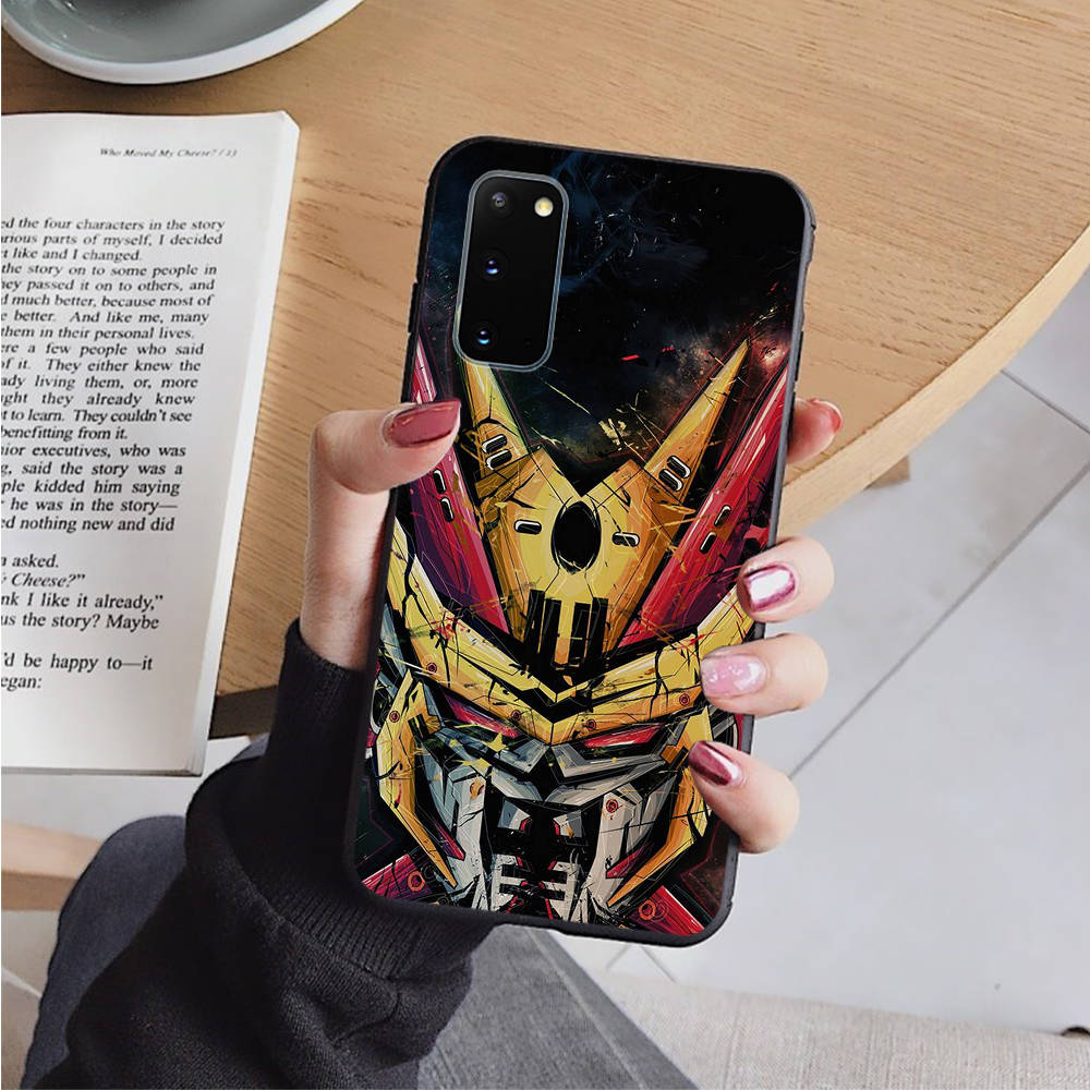 

AD71 GUNDAM Черный чехол для Samsung Note 20 Lite S24 Ultra S23 S22 A05 A06 A11 A71 A15 A16 A13 A24 A25 A33 A52 A53 M55 M35 Мягкий чехол Samsung S24 Plus ирис