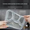 Disposable 4-Compartment Transparent Food Container