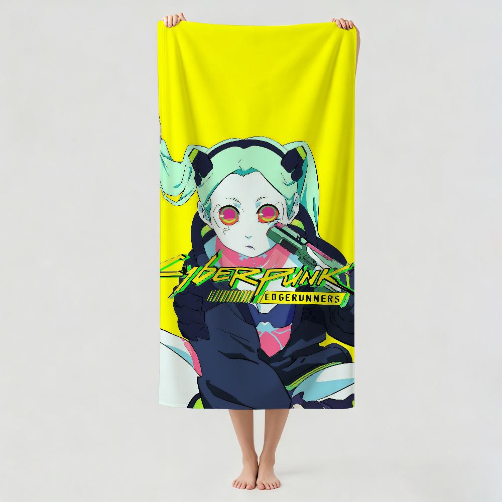 Fashion print C-CyberpunkS Towel Drying Bath Towel Applicable To Light Swimming Camping Yoga Beach Out