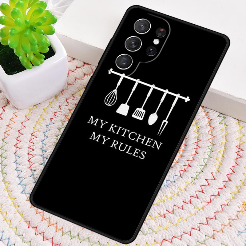 Love Baking Chef Knife Silicone Phone Case For Samsung Galaxy note 10 pro S26 S25 S24 S23 S22 S21 Plus S25Ultra Capa Cover
