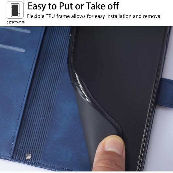 Flip Case for Poco X7 Pro 5G Faux Leather Wallet Holster with Cards Holder Kickstand Magnetic Closure Shockproof Folio Protect Cover for Xiaomi Poco