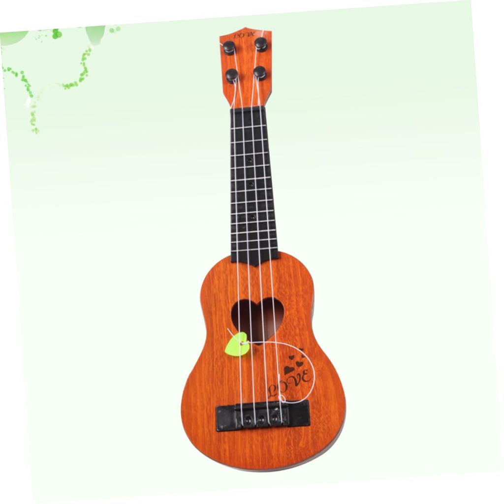 SEWACC Ukulele Plastic Mini Ukulele Mini Guitar for Children Acoustic Guitar 4 String Guitar Beginner Guitar Children Musical Instrument Playable Easy