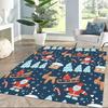 Nightmare Before Christmas Floor Mats for Living Room, Bedroom and Room Decoration Are Suitable for Gifts.