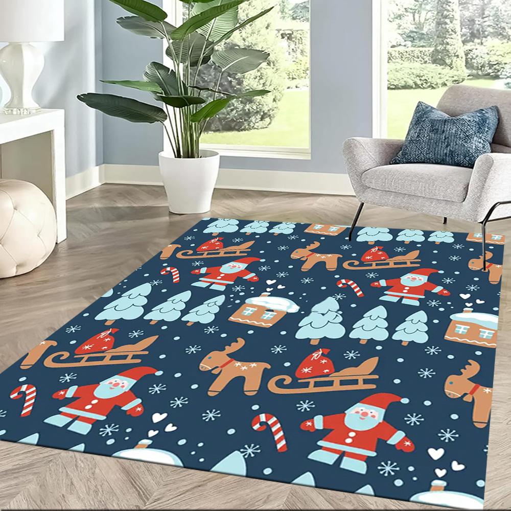 Nightmare Before Christmas Floor Mats for Living Room, Bedroom and Room Decoration Are Suitable for Gifts.