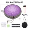 Musfunny Slit Drum Tongue Drum 15 Notes 12 Steel Tongue Drum Inch
