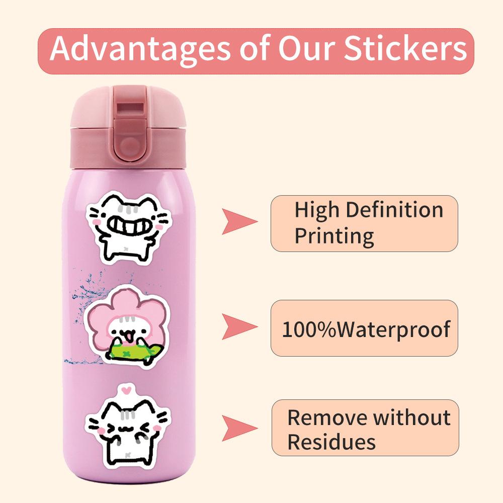 90 New Styles of Basil Kitten Graffiti Stickers for Decoration Refrigerator Skateboard Water Cup DIY Personality Stickers