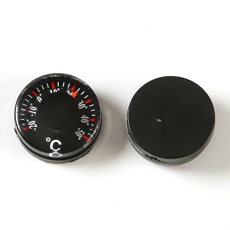 1 Stück -20~50°C 20 mm Rund Quadratisch Hohe Genauigkeit Temperaturmesser für Innen Außen Wand Gewächshaus Zuhause Thermometer
