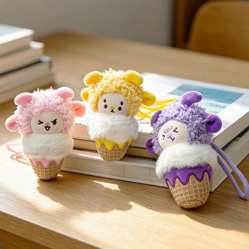 Plush Sheep Keychain With Car Accessory For Kids And Teens