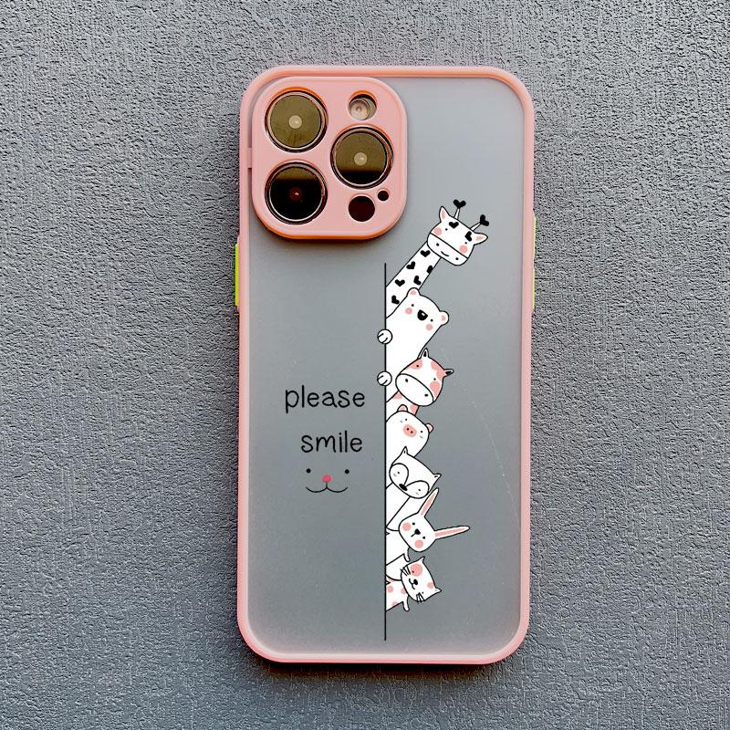 Cute Funny Cartoon Cat Phone Case for iPhone 15 14 Pro Max Plus 13 12 11 Pro Max Mini XS XR X 8 7 Plus SE2 Shockproof Back Cover