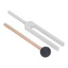 Tuning Fork 528Hz Aluminum Alloy Tuning Fork with Silicone Hammer and Cleaning Cloth for Chakra Healing Meditation