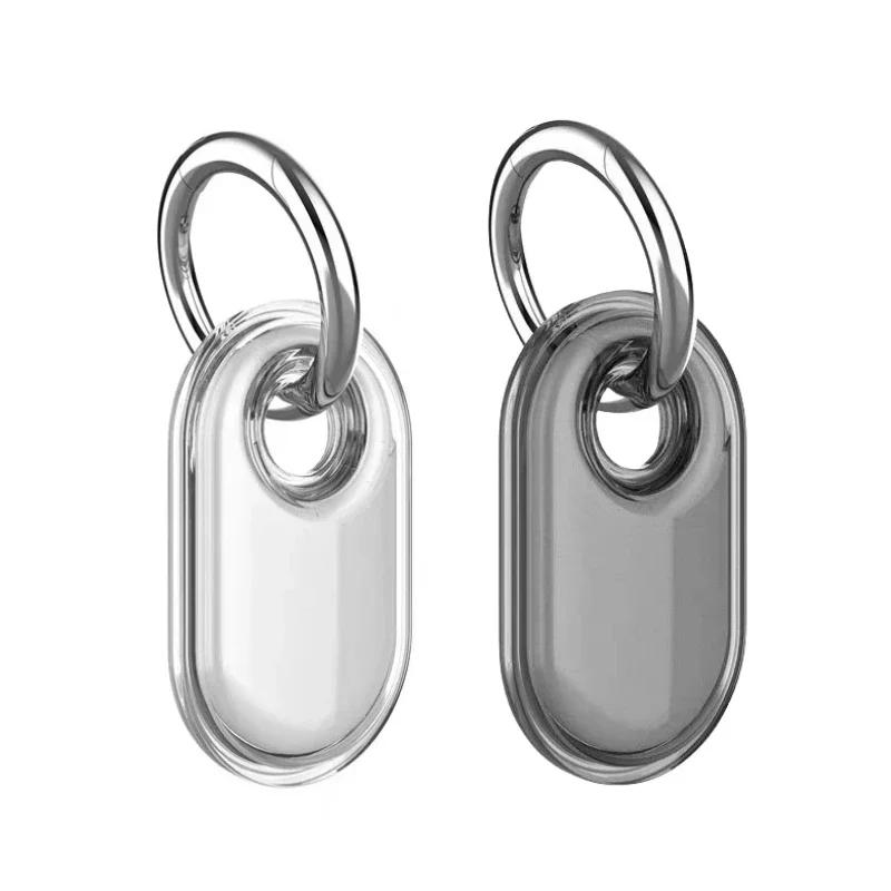 TPU Case Anti-Drop Protective Case with Keychain Anti-Scratch Trackers Holder for Keys Wallet Luggage Pets for Galaxy SmartTag 2