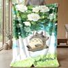 Soft Flannel Blanket Lightweight Cozy Bedroom Living Room CoverMy Neighbor Totoro