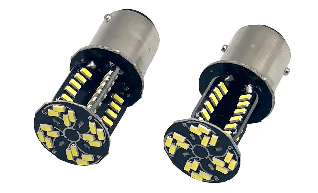 Bubulu S25 Single Double White Retro Yankee Rotary Rotary Brake Tail Explosive Set of 2 (S25 Double)