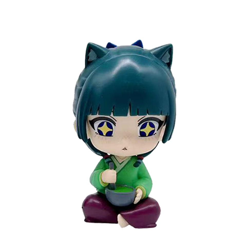 

New The Apothecary Diaries Maomao Jinshi Mini Figure Anime Periphery Kawaii Sitting Toys Desktop Car Ornaments Model Gifts