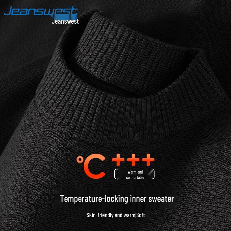 

Jeanswest Unisex Solid Round Neck Knit Pullover Sweater M