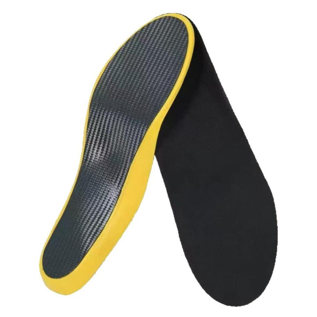 Plantillas para Zapatos de Fibra de Carbono Unisex: Diseño Grueso, Absorbente de Impactos y Elástico para Zapatillas Deportivas, de Fútbol y Baloncesto