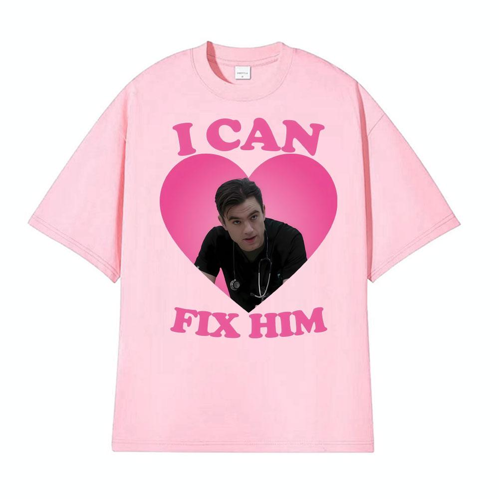 I Can Fix Him Patrick Ball As Dr Frank Langdon Heart T Shirt Unisex Women Fashion T Shirts Short Sleeve Comfort Tshirt Streetwear