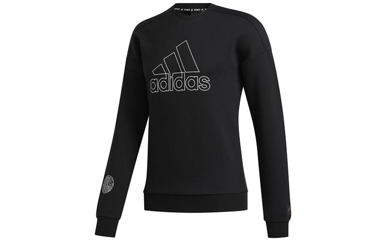 

Adidas Sweatshirts Men s Black Crew Neck Moderate Regular FU6222 XL