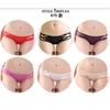 4 Gift Boxes of Sexy Lace-trimmed Panties for Women's Transparent Low-rise Briefs, Japanese and Korean Pure Desire Girl Temptation Shorts