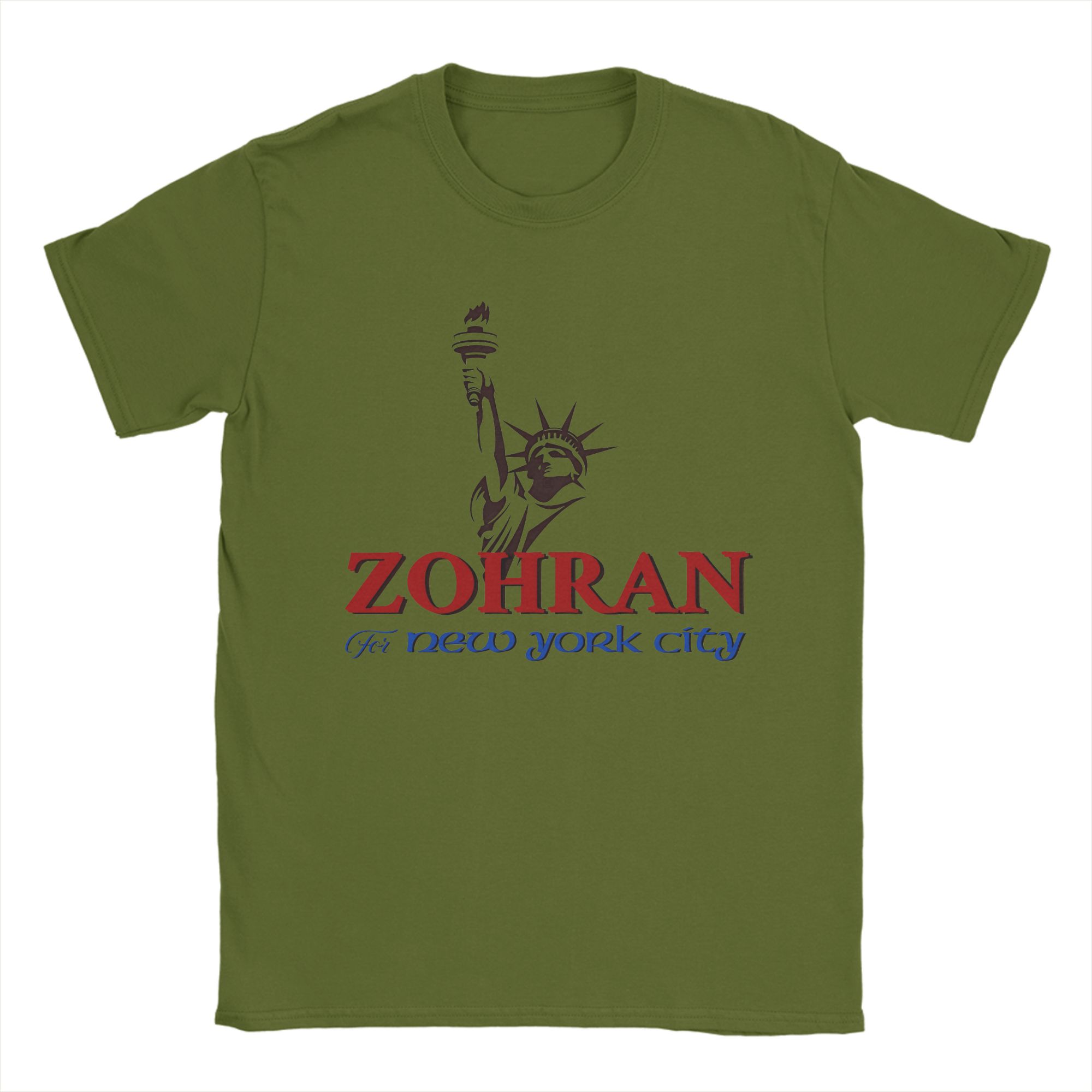 

Zohran Mamdani T Shirts for Men Cotton Novelty T-Shirts Round Collar Tees Short Sleeve Clothes Gift Idea 3XL