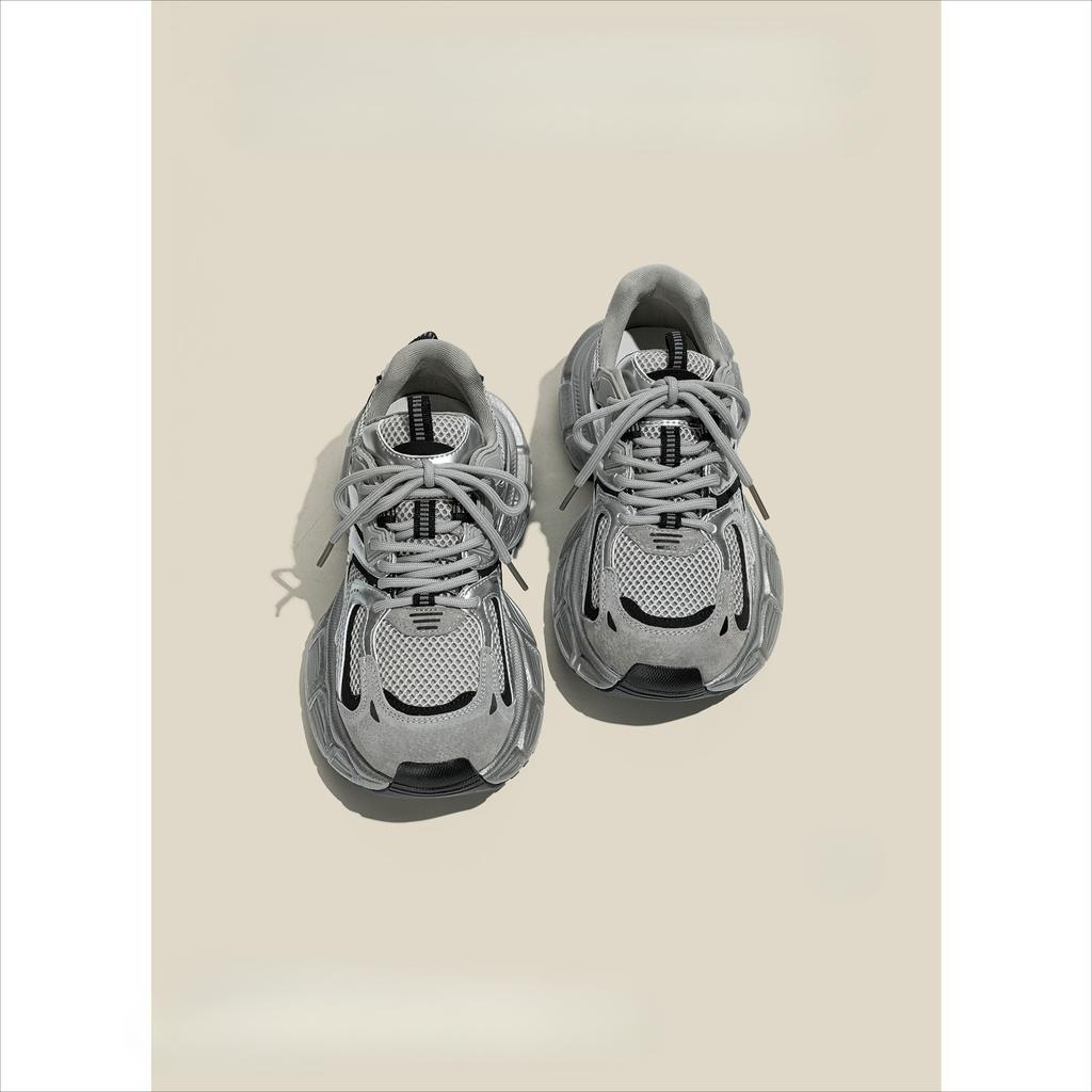 Cool street~ Koreanische Version von Sportschuhen Frühjahr 2025 neu dicksohlige Nischen-Freizeit-Dad-Schuhe Damen-Ins-Trend