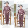 Women's Plus Size Fleece-Lined Warm Underwear Set for Middle-Aged and Elderly