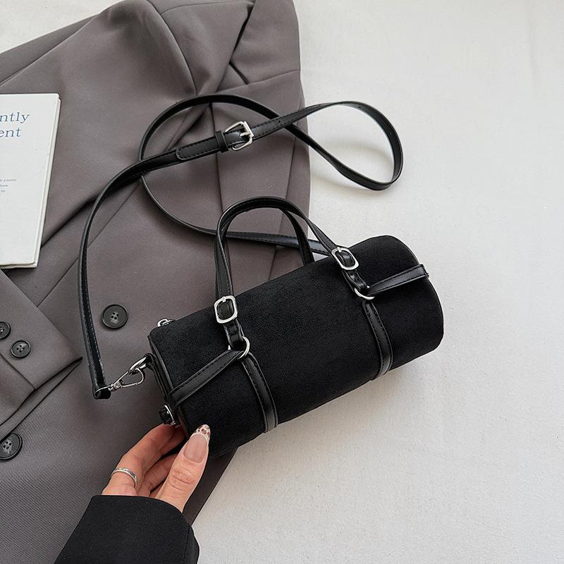 Mode handgedragen bowlingtas dames herfst nieuw eenvoudig niche trend forens schouder messenger dames tas