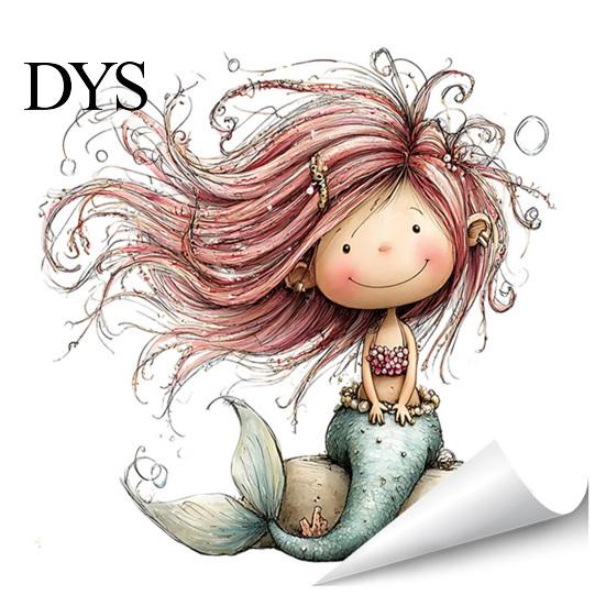 Repositionable Window Sticker under The Sea Mermaid Clings Ocean Animal Whale Turtle Octopus Static Cling Decal Seahorse Anti-Collision Glass
