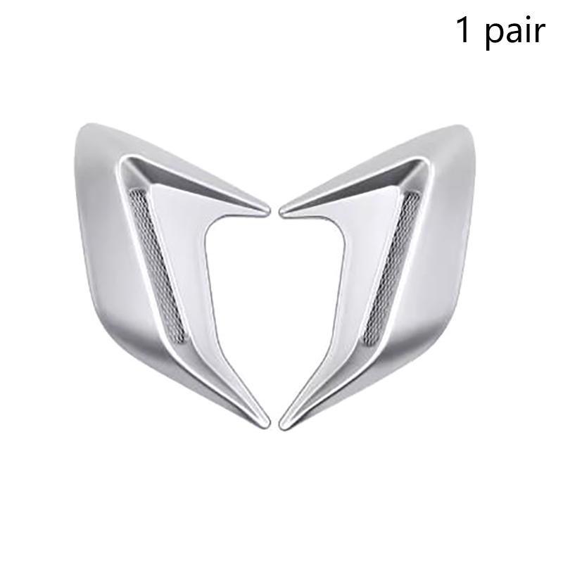 2Pcs Car Side Air Vent Stickers Modification Ventilation Grille Cover Side Air Intake Cover Hood Decoration Car Accessories