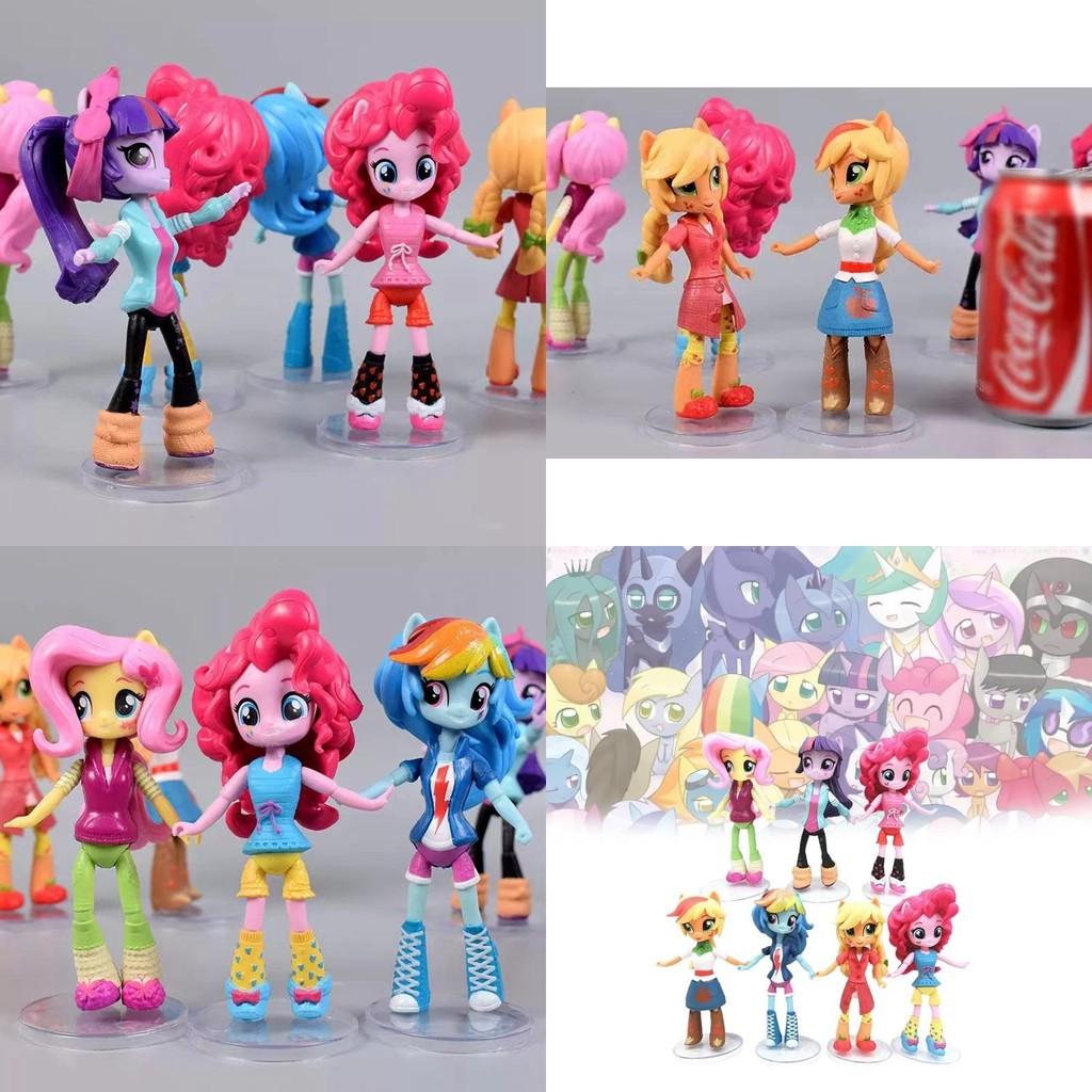 Adorable 12cm My Little Pony Friendship Is Magic Pvc Figure Set In Colorful Designs